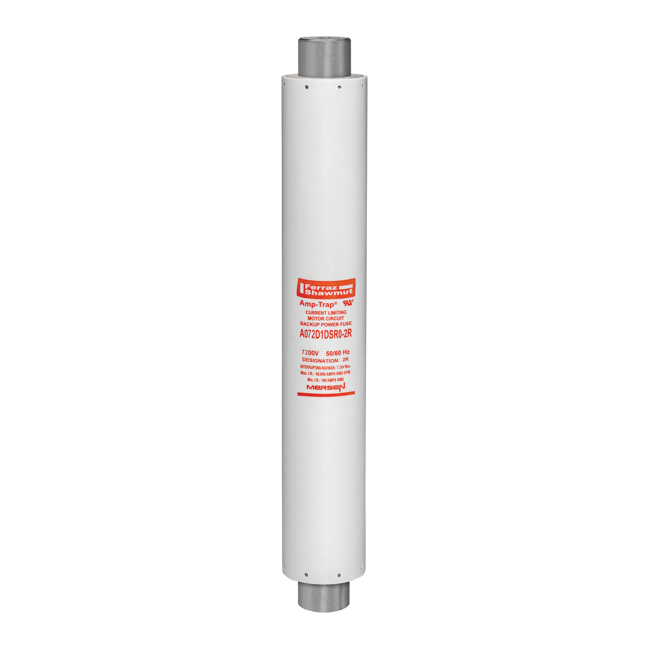 A072D1DSR0-2R - Medium Voltage Fuse 7200V 2R R-Rated DIN Striker A072D Series